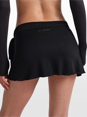 SKIMS x Nike Stretch Knit Wrap Skirt – Obsidian – Size Large – NEW